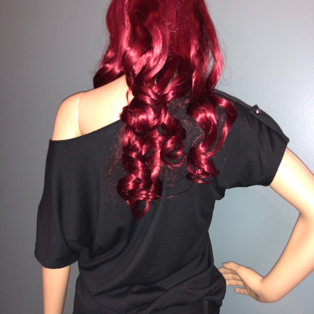 Notations Colorblock Off Shoulder Batwing Top - Picture 5 of 5